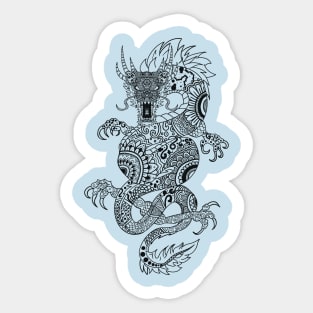 Dragon Mandala Tatoo Streetwear T-Shirt Sticker